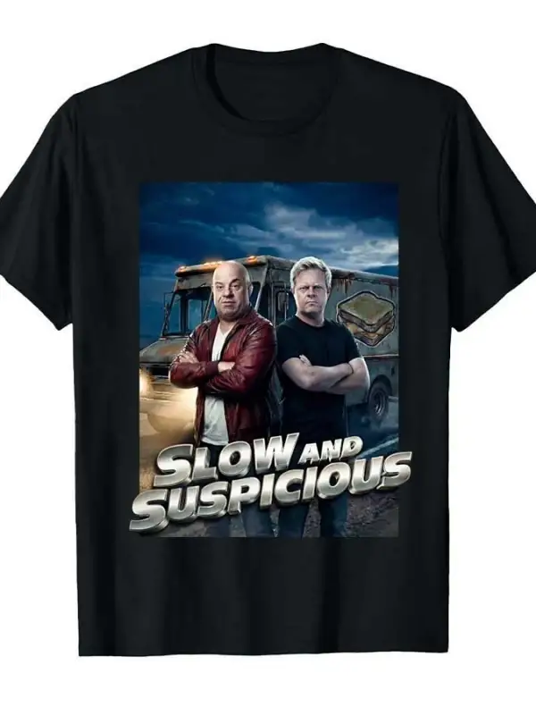 Yavaş ve Şüphekar Meme T-shirt Erkekler Kadınlar Için % 100% Pamuklu T Shirt Kısa Kollu Üstle