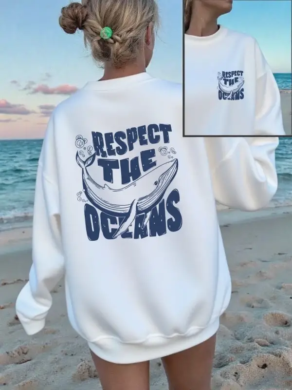 Yerlileri Koruyun Baskılı Kazak Kadınlar Bisiklet Yaka Günlük Kapüşonlu Bol Polar Sıcak Üstle