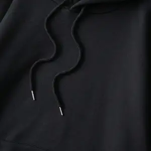 . Essnce Butterfly Print Kangaroo Pocket Drawstring Lined Hoodie Siyah