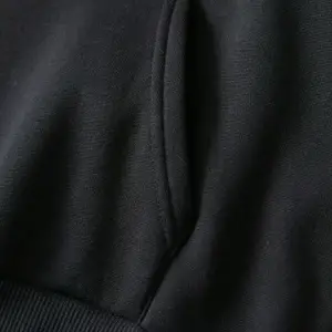 . Essnce Butterfly Print Kangaroo Pocket Drawstring Lined Hoodie Siyah