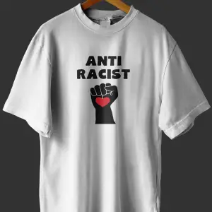 -wed Anti Racist Tasarım Baskılı Oversize T Shirt