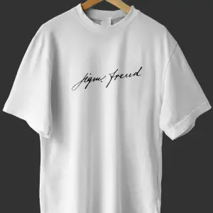 -wed Sigmund Freud Imza Tasarım Baskılı Oversize T-shirt ( Tişört )sokak Tarzı