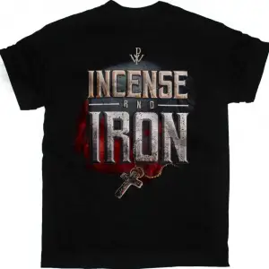 10CC LOGO NEW BLACK T-SHIRT ÖN VE ARAKA BASKILI
