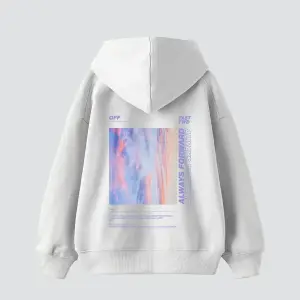 1989 Sırt Baskılı Oversize Unisex Premium Beyaz