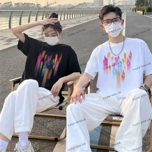 2 Adet Tir Harajuku Style Çift Sevgili Kombinleri Couple Clothing Yeni Sezon