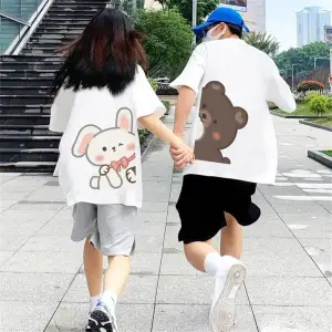 2 Adet Tir Harajuku Style Çift Sevgili Kombinleri Couple Clothing Yeni Sezon
