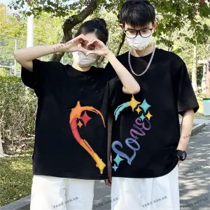2 Adet Tir Harajuku Style Çift Sevgili Kombinleri Couple Clothing Yeni Sezon