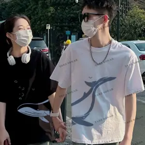 2 Adet Tir Harajuku Style Çift Sevgili Kombinleri Couple Clothing Yeni Sezon
