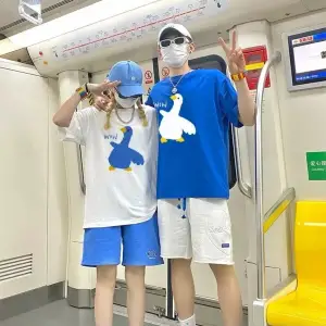 2 Adet Tir Harajuku Style Çift Sevgili Kombinleri Couple Clothing Yeni Sezon