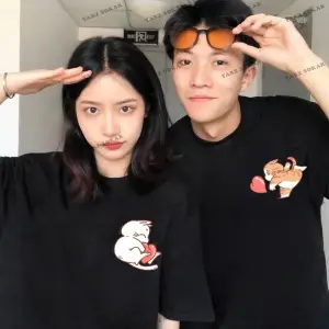 2 Adet Tir Harajuku Style Çift Sevgili Kombinleri Couple Clothing Yeni Sezon