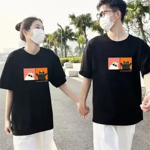 2 Adet Tir Harajuku Style Çift Sevgili Kombinleri Couple Clothing Yeni Sezon