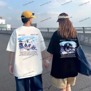 2 Adet Tir Harajuku Style Çift Sevgili Kombinleri Couple Clothing Yeni Sezon