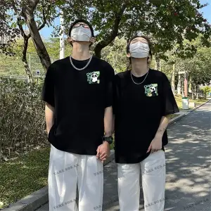 2 Adet Tir Harajuku Style Çift Sevgili Kombinleri Couple Clothing Yeni Sezon