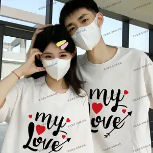 2 Adet Tir Harajuku Style Çift Sevgili Kombinleri Couple Clothing Yeni Sezon