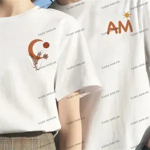 2 Adet Tir Harajuku Style Çift Sevgili Kombinleri Couple Clothing Yeni Sezon