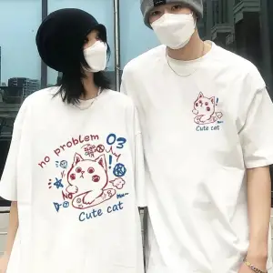 2 Adet Tir Harajuku Style Çift Sevgili Kombinleri Couple Clothing Yeni Sezon