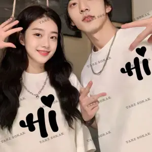 2 Adet Tir Harajuku Style Çift Sevgili Kombinleri Couple Clothing Yeni Sezon
