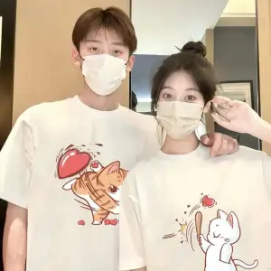 2 Adet Tir Harajuku Style Çift Sevgili Kombinleri Couple Clothing Yeni Sezon
