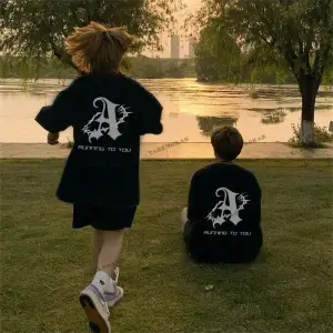 2 Adet Tir Harajuku Style Çift Sevgili Kombinleri Couple Clothing Yeni Sezon