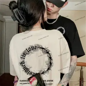 2 Adet Tir Harajuku Style Çift Sevgili Kombinleri Couple Clothing Yeni Sezon