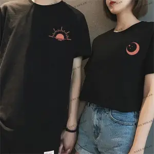 2 Adet Tir Harajuku Style Çift Sevgili Kombinleri Couple Clothing Yeni Sezon