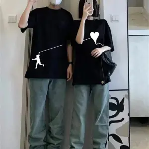 2 Adet Tir Harajuku Style Çift Sevgili Kombinleri Couple Clothing Yeni Sezon