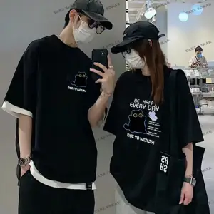 2 Adet Tir Harajuku Style Çift Sevgili Kombinleri Couple Clothing Yeni Sezon