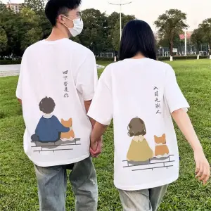 2 Adet Tir Harajuku Style Çift Sevgili Kombinleri Couple Clothing Yeni Sezon