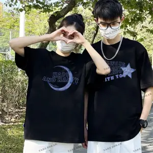 2 Adet Tir Harajuku Style Çift Sevgili Kombinleri Couple Clothing Yeni Sezon