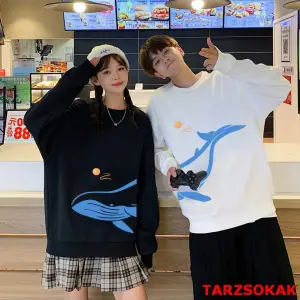 2 Li Harajuku Style Çift Sevgili Kombinleri Couple Clothing Yeni Sezon 2 Adet