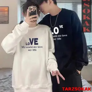 2 Li Harajuku Style Çift Sevgili Kombinleri Couple Clothing Yeni Sezon 2 Adet