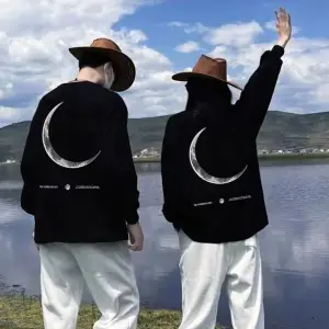 2 Li Harajuku Style Çift Sevgili Kombinleri Couple Clothing Yeni Sezon 2 Adet