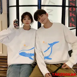 2 Li Harajuku Style Çift Sevgili Kombinleri Couple Clothing Yeni Sezon 2 Adet