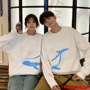 2 Li Harajuku Style Çift Sevgili Kombinleri Couple Clothing Yeni Sezon 2 Adet