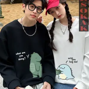 2 Li Harajuku Style Çift Sevgili Kombinleri Couple Clothing Yeni Sezon 2 Adet