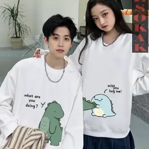 2 Li Harajuku Style Çift Sevgili Kombinleri Couple Clothing Yeni Sezon 2 Adet