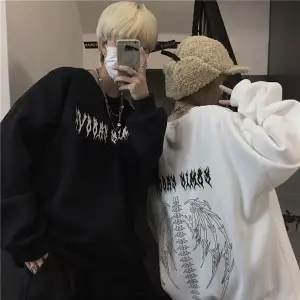 2 Li Harajuku Style Çift Sevgili Kombinleri Couple Clothing Yeni Sezon 2 Adet