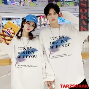2 Li Harajuku Style Çift Sevgili Kombinleri Couple Clothing Yeni Sezon 2 Adet