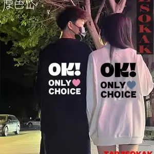 2 Li Harajuku Style Çift Sevgili Kombinleri Couple Clothing Yeni Sezon 2 Adet