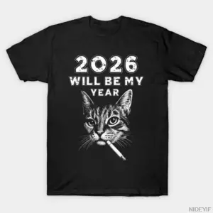 2026 BENİM YILIM OLACAK Erkekler Kadınlar İçin T-shirt %100 Pamuklu Tişörtler Kısa Kollu Üstl