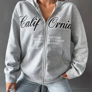 3 Iplik Şardonlu Fermuarlı Kapüşonlu Sweatshirt Gri 3 Lü Kombin