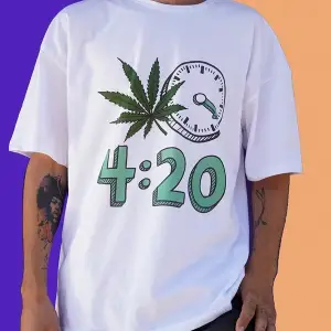 420 Weed Oversize Tişört