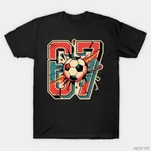 67 Futbol Topu Numarası Altı Yedi Varsity Spor T-shirt Erkekler Kadınlar Için % 100% Pamuk T