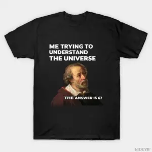 67 meme T-shirt Erkekler Kadınlar için %100 Pamuklu Tişörtler Kısa Kollu Üstler 0109-2