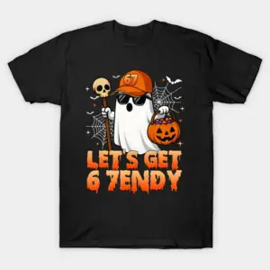 67 Six Seven 6 7endy Lets Get Sendy Cadılar Bayramı Hayaleti 67 Tişört Erkek Kadın %100 Pamu