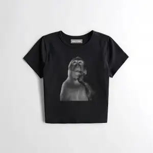 y2k vintage Düşünen Maymun baby tee