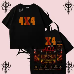 4X4 Şampiyonluk Tişört Oversize Beyaz | 12 Adam Hedef Avrupa Unisex