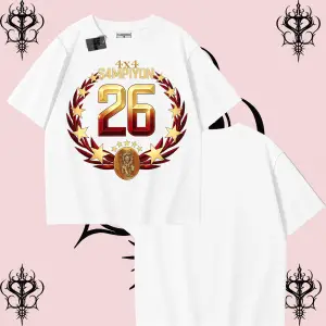 Dört Dörtlük Şampiyon 26 Oversize Unisex Taraftar Tişörtü
