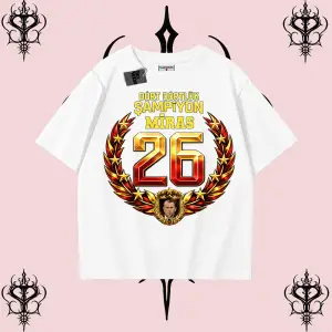 Dört Dörtlük Şampiyon 26 Oversize Unisex Taraftar Tişörtü