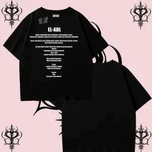 EL-ADL | Rabbimin 99 İsminden El-Adl Oversize Unisex Tişört – Adalet Temalı Streetwear